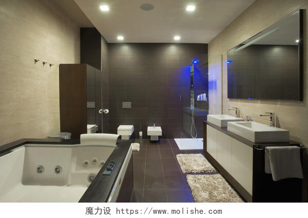简约风格室内浴室建筑整齐浴室室内设计